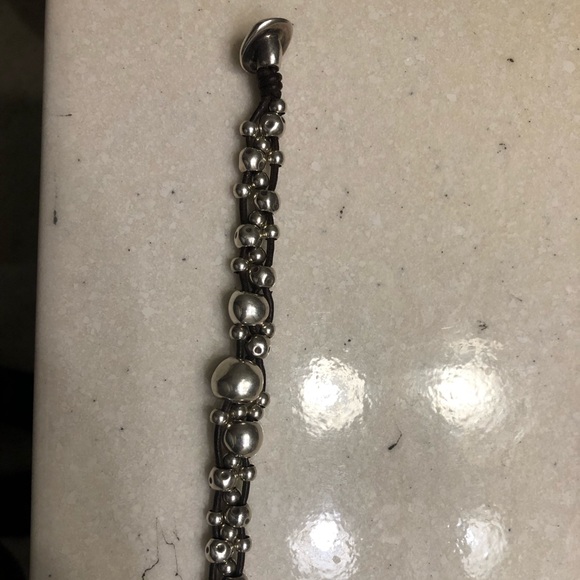 UNO de 50 Silver and Brown Beaded Bracelet - Picture 3 of 8